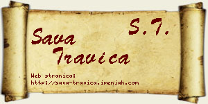 Sava Travica vizit kartica